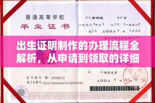 奉化出生证明制作的办理流程全解析，从申请到领取的详细指南