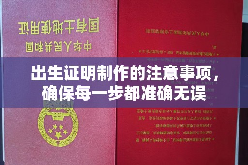 奉化出生证明制作的注意事项，确保每一步都准确无误