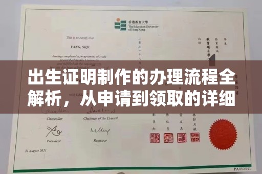 奉化出生证明制作的办理流程全解析，从申请到领取的详细指南